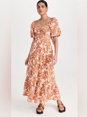 English Factory Maxi Dress with Lowback